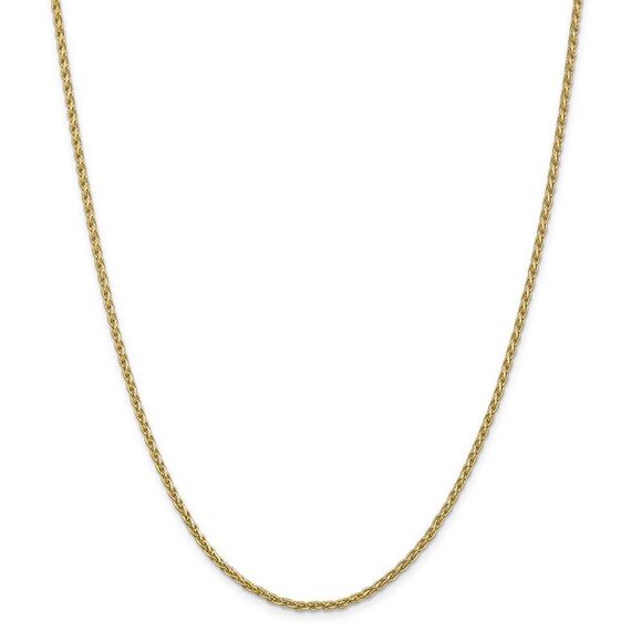 2.2mm 14k Yellow Gold Parisian Wheat Chain Necklace, 18 Inch - Picture 3 of 8